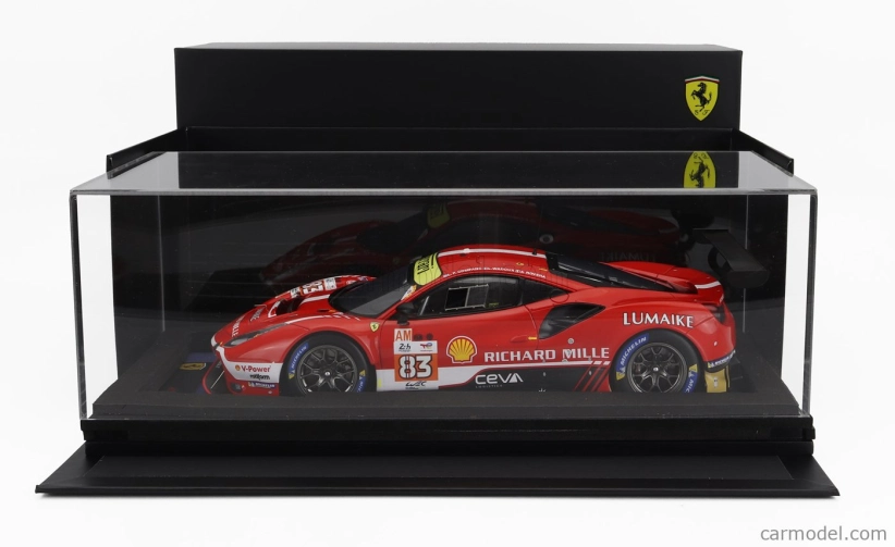 Looksmart Ferrari 488 Gte Evo 3.9l Turbo V8 Team Richard Mille Af Corse N 83 24h Le Mans 2023 Luis Perez Companc - Alessio Rovera - Lilou Wadoux 1:18 červená