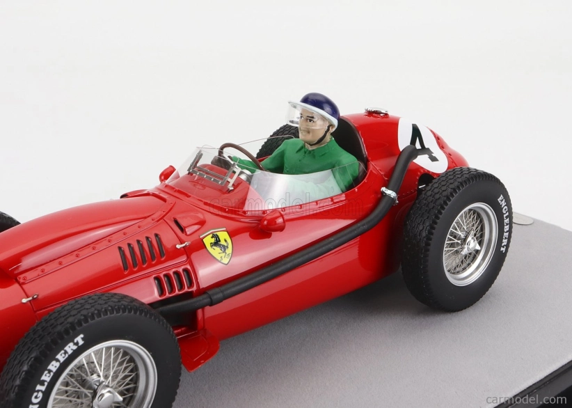 Tecnomodel Ferrari F1 Dino 246 N 4 Winner French Gp Mike Hawthorn (s figúrkou pilota) Majster sveta 1958 1:18 Červená