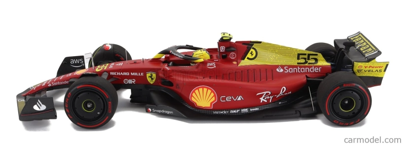 Bbr-models Ferrari F1-75 Team Scuderia Ferrari N 55 1:18, červená