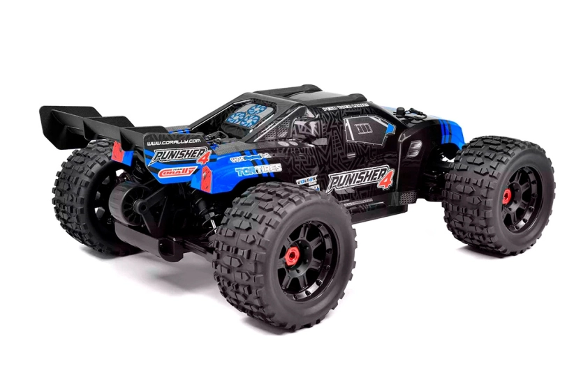 RC auto PUNISHER-4 Monster Truck 4WD 3-4S RTR, modrá