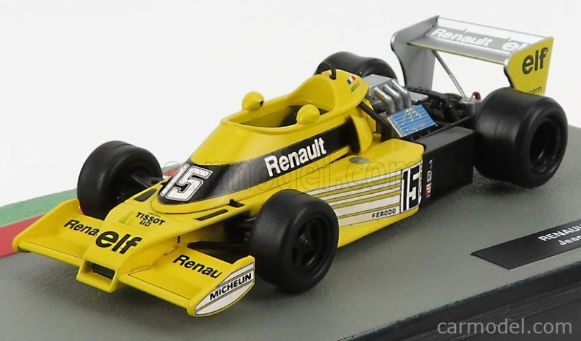 Edicola Renault F1 Rs01 N 15 Sezóna 1977 Jean Pierre Jabouille 1:43 žltá čierna