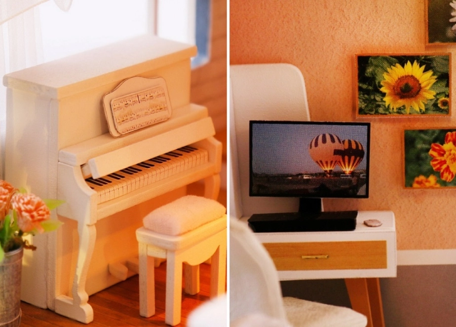 Detský miniatúrny domček Domček z farebnej glazúry