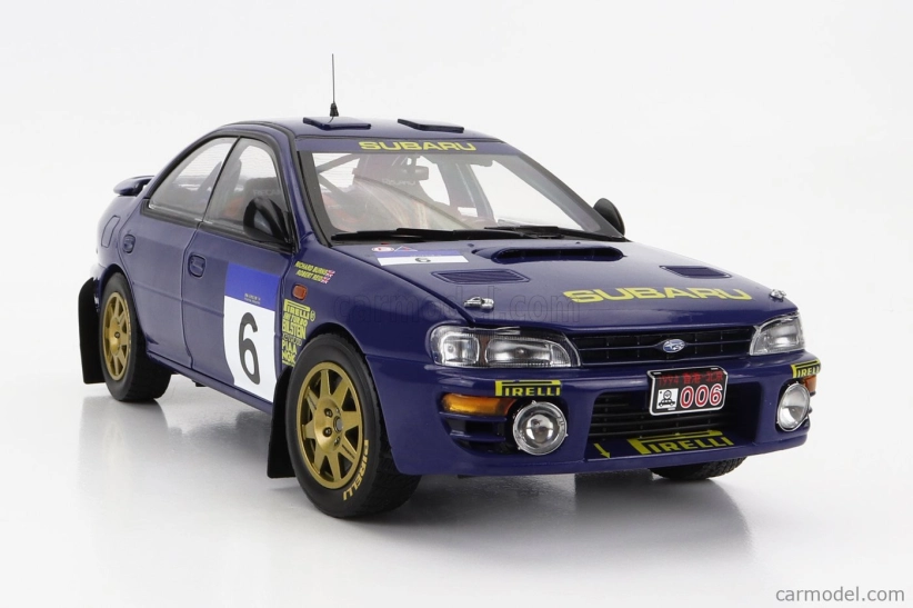Sun-star Subaru Impreza 555 N 6 2nd Rally Hong Kong Beijijng 1994 R.burns - R.reid 1:18 Blue