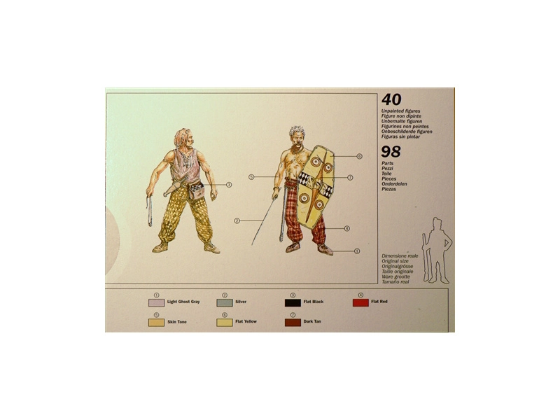 Italeri figúrky – GAULS WARRIORS (I-II CENTURY B. C.) (1:72)