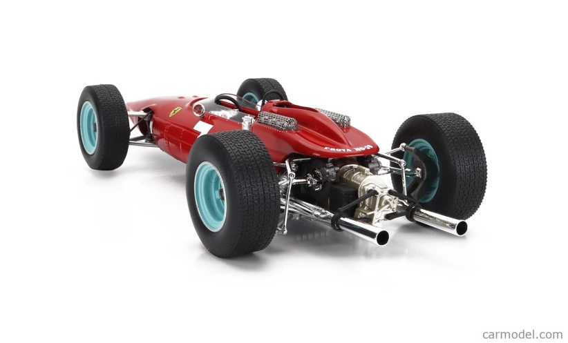 Werk83 Ferrari F1 158 Team Scuderia Ferrari N 7 Víťaz majstrovstiev sveta v Nemecku 1964 John Surtees 1:18 Červená