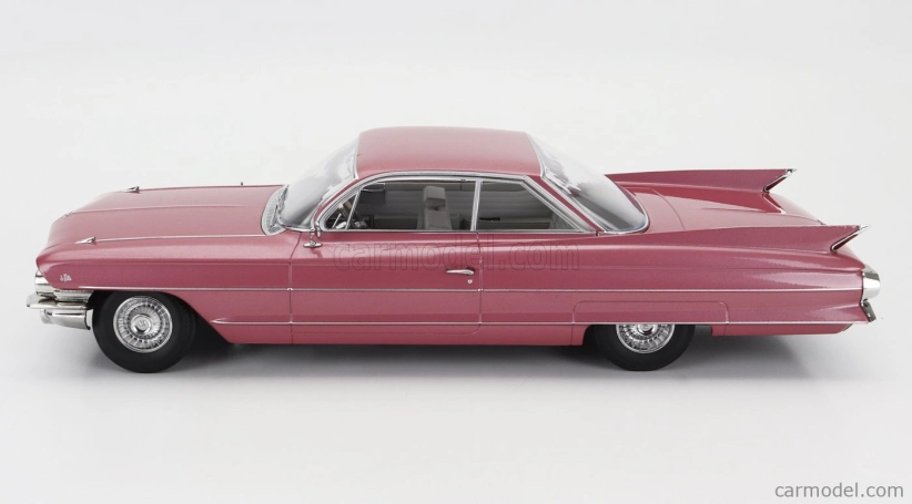 Cadillac Series 62 Coupe Deville 1961 v mierke 1:18 Ružová