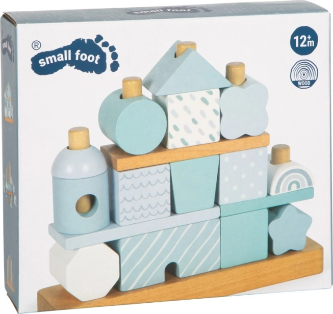 small foot Nasazování na tyč Domeček modrý