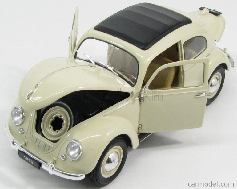 Welly Volkswagen Beetle Classic s uzavretou strechou 1950 1:18 Ivory