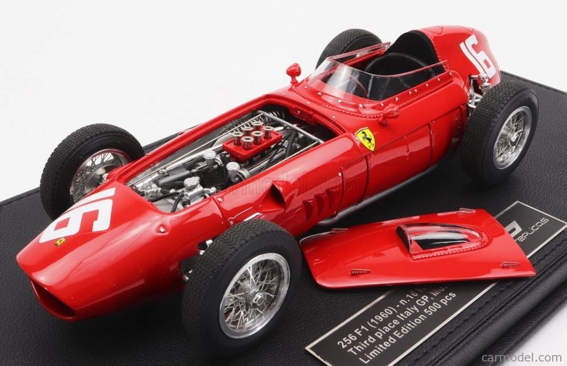 Gp-repliky Ferrari F1 246 Scuderia Ferrari N 16 3. Monza Gp Taliansko 1960 Willy Mairesse 1:18 Červená