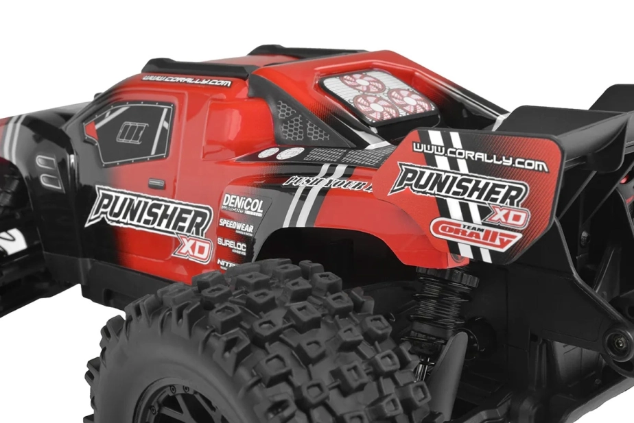 PUNISHER XD - RTR - Brushed 2S - Červená
