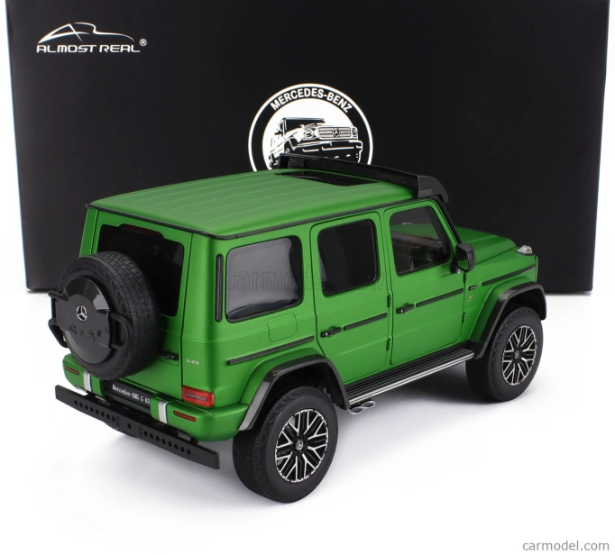 Almost-real Mercedes benz G-class G63 Amg (w463) 4x4 2023 1:18 Peklo Magno Zelená