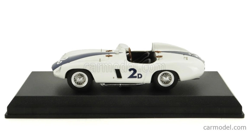 Umelecký model Ferrari 750 Monza 3.0l Spider N 2d Winner Pebble Beach 1955 Phil Hill 1:43 White Blue