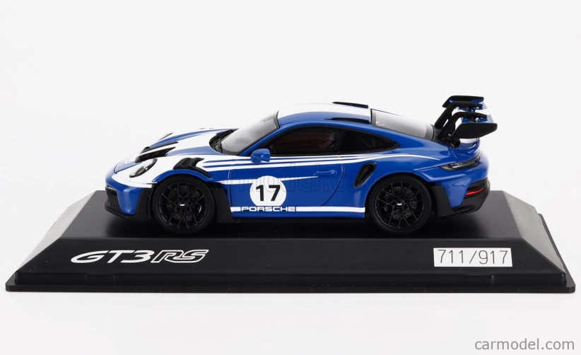 Spark-model Porsche 911 992 Gt3 Rs N 17 Racing Coupe 2023 1:43 Blue White