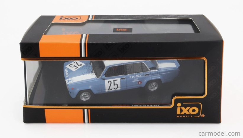 Ixo-models Lada fiat 2105 Vfts N 25 Rally Pribram 1986 1:43, modrá