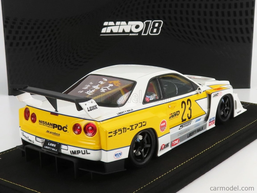 Inno-models Nissan Skyline Gt-r (r34) N 23 1:18, bílá