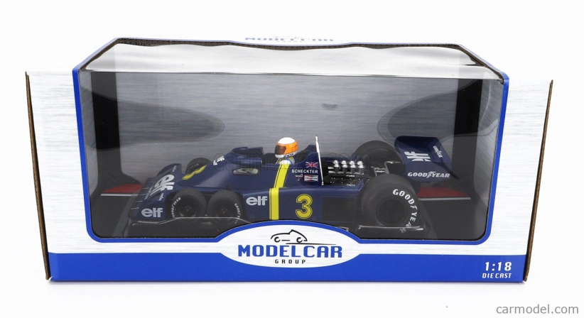 Mcg Tyrrell F1 P34 Elf 6 Wheeler N 3 Pole Position, Winner Sweden Gp 1976 1:18