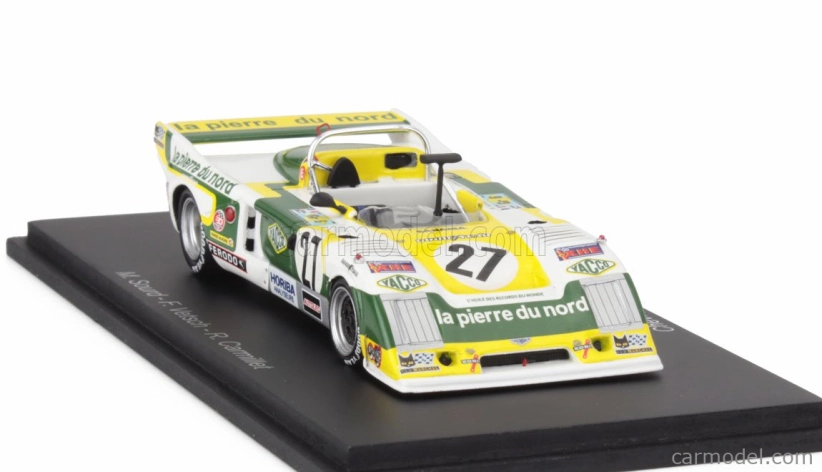 Spark-model Chevron B36 2.0l S4 Team Societe Racing N 27 24h Le Mans 1979 Marc Sourd - Florian Vetsch - Robert Carmillet 1:43 Bílá Černá Žlutá