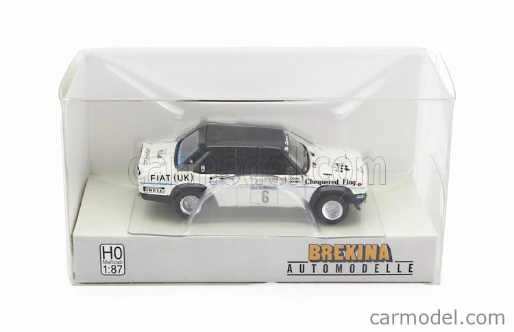 Brekina plast Fiat 131 Abarth N 6 Rally Rac Lombard 1977 1:87, bílá