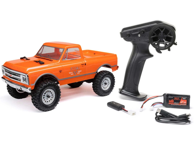 RC auto Axial SCX24 Chevrolet C10 1967 1:24 4WD RTR, oranžová