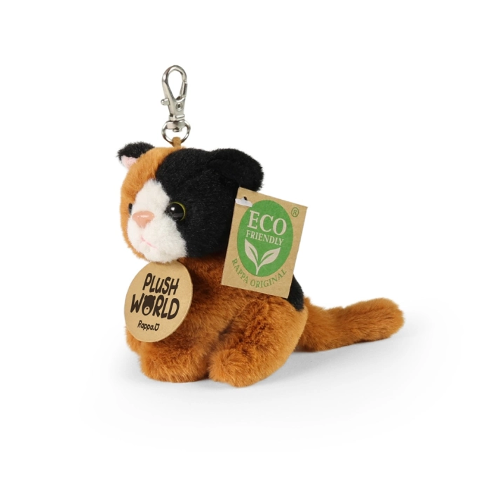 Rappa Plyšová klíčenka, přívěsek Kočka 9 cm ECO-FRIENDLY PLUSH WORLD
