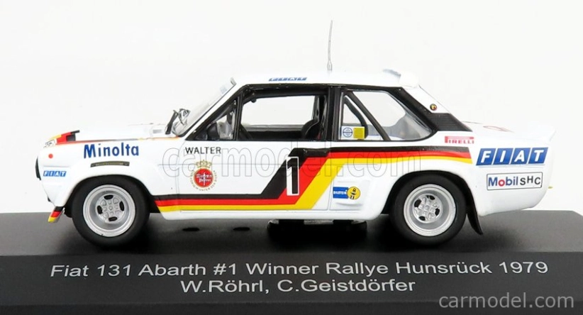 Cmr Fiat 131 Abarth N 1 Winner Rally Hunsruck 1979 W.rohrl - C.geistdorfer 1:43 Bílá Červená