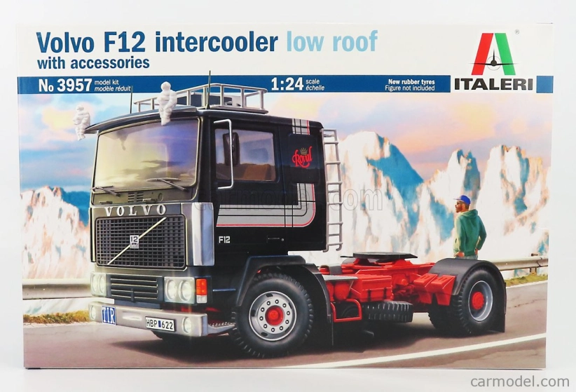 Italeri Volvo F12 Turbo 6 Low Roof Tractor Truck 2-assi 1977 1:24 /