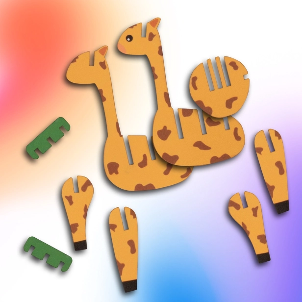 EscapeWelt 3D drevené puzzle Žirafa