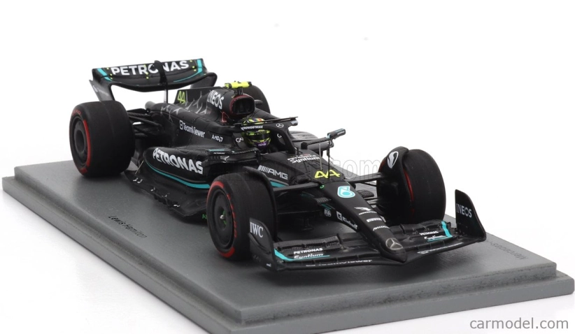 Spark-model Mercedes gp F1 W14 Team Mercedes-amg Petronas Formula One N 44 3rd British Gp 2023 Lewis Hamilton 1:43 Matt Black