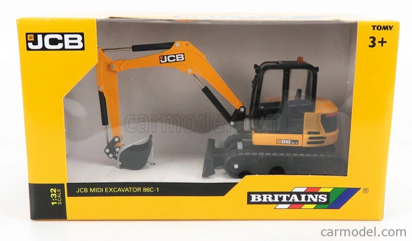 Britains JCB 86c-1 Escavatore Cingolato Tractor 2012 - Excavator 1:32 Žlutá Černá