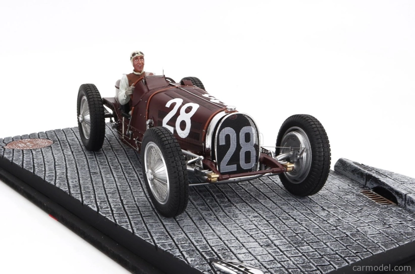 Miniatúry Le mans Bugatti F1 Type 59 N 28 Monaco Gp 1934 Tazio Nuvolari 1:18 Bordeaux