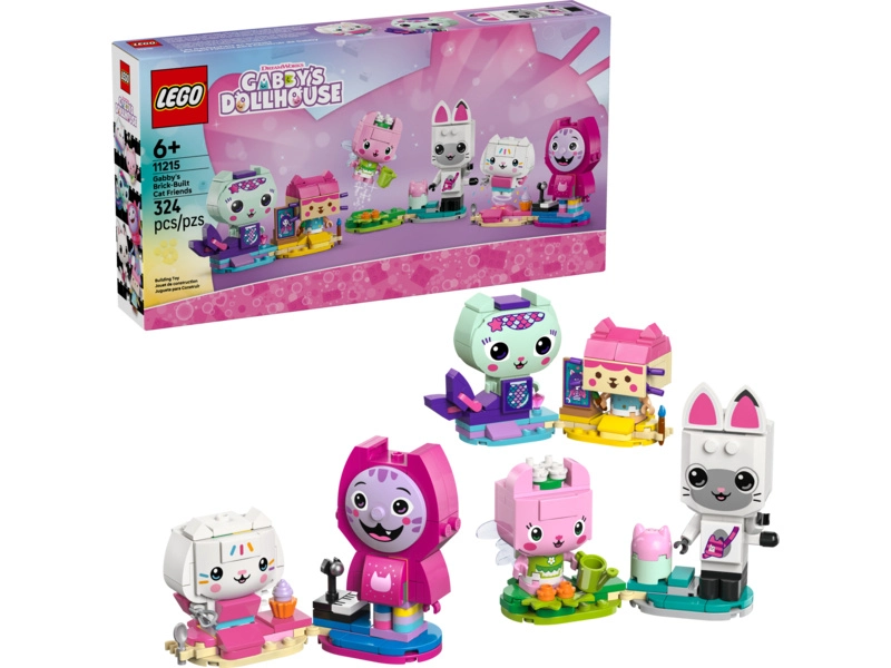 LEGO Gábinin čarovný domček - Gábi a mačacie kamaráti z kociek