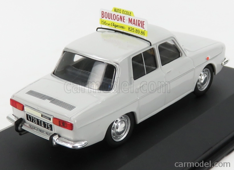 Odeon Renault R10 Auto Ecole Boulogne-mairie 1969 1:43 Světle Šedá