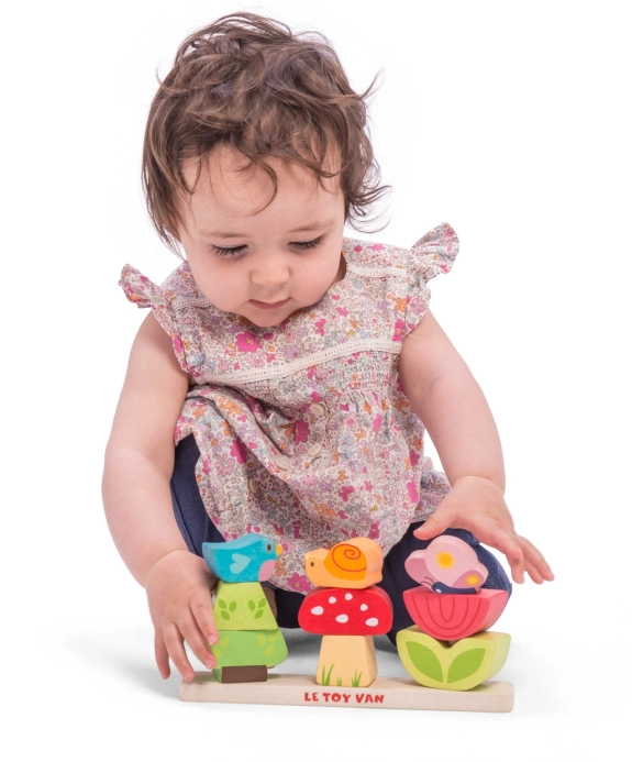 Le Toy Van Petilou Nasazovací kostky Veselá zahrádka - poškozený obal
