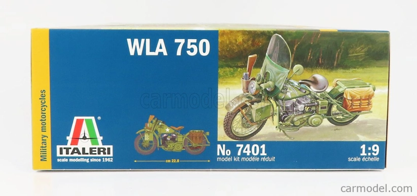 Italeri Harley davidson Wla 750 Military 1942 1:9 /