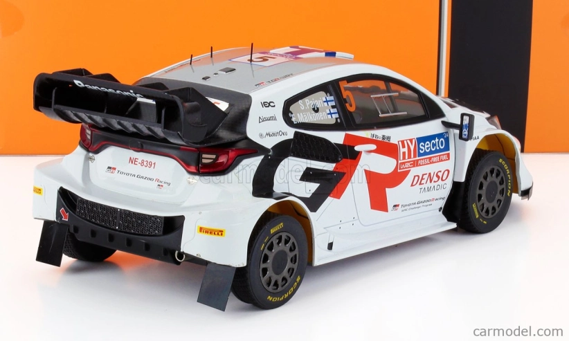 Ixo-models Toyota Yaris Gr Rally1 Team Toyota Gazoo Racing Wrt N 5 4th Rally Finland 2024 Sami Pajari - Enni Malkonen 1:18 Bílá
