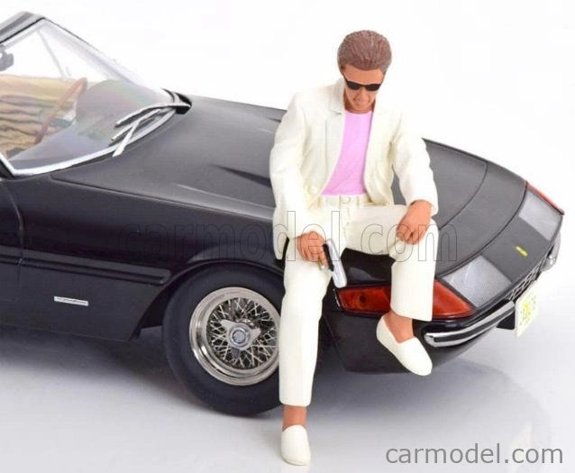 Figúrky v mierke Kk Sunny Sitting For Ferrari 365 Gtb Daytona Spider Open 1969 1:18 White Pink