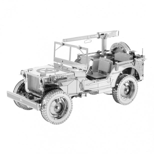 Ocelová stavebnice Willys Jeep
