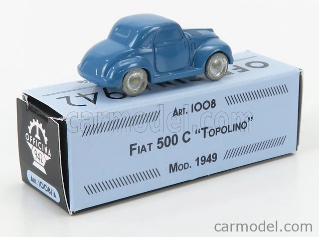 Officina-942 Fiat 500c Topolino 1949 1:76 Modrá