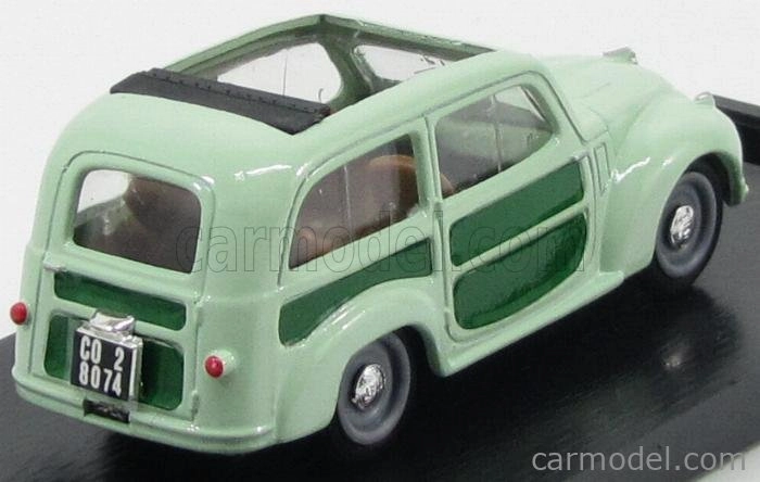 Brumm Fiat 500c Belvedere Open 1951 1:43 2 tóny zelená