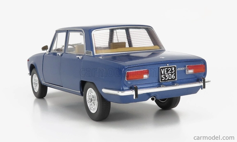 Mitica-diecast Alfa romeo 2000 Berlina 1971 - Cerchi Millerighe Wheels 1:18 Blue Pervinca Met 349