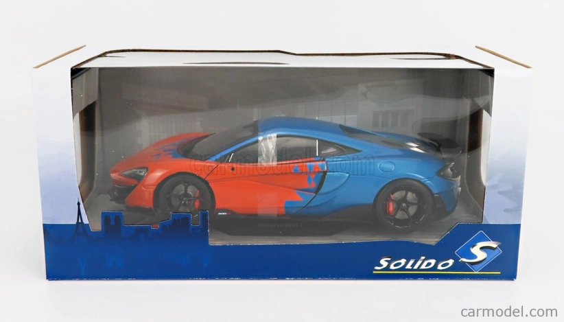 Solido Mclaren 600lt F1 Team Tribute Livery 2019 1:18 Oranžová Modrá
