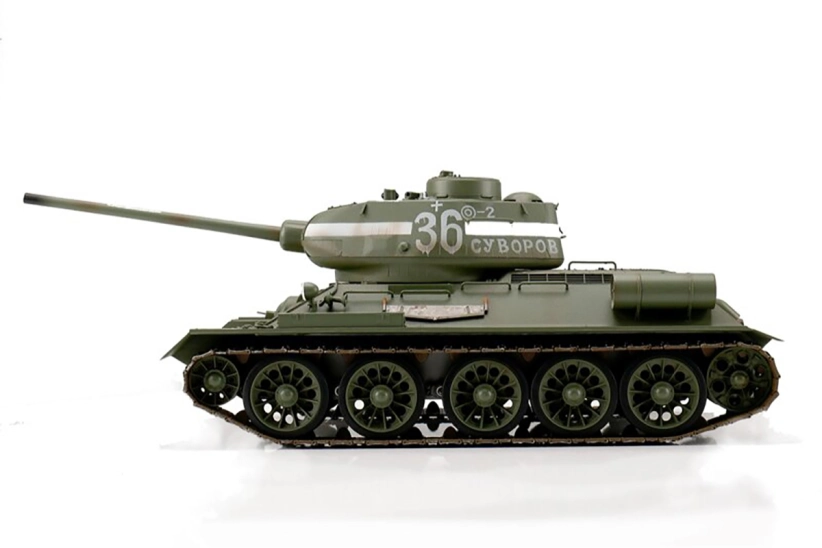 RC tank 1/16 T-34/85 IR, zelený