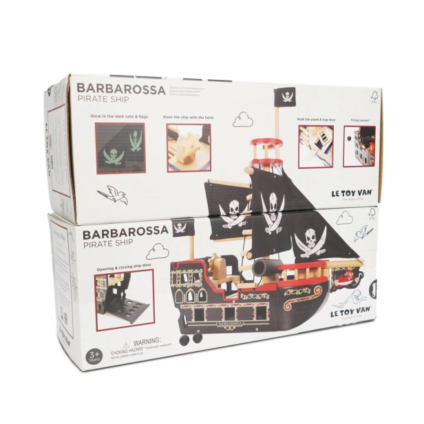 Le Toy Van Pirátska loď Barbarossa - poškodený obal