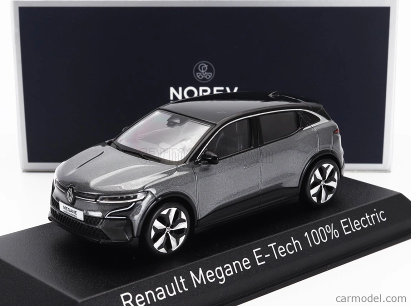 Norev Renault Megane E-tech 100% Electric 2022 1:43 Šedá Černá