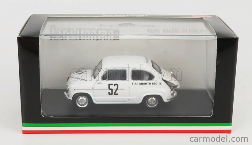Brumm Fiat Abarth 850tc N 52 Winner Class 500km Nurburgring 1962 (fiat 600 Body) 1:43 Bílá