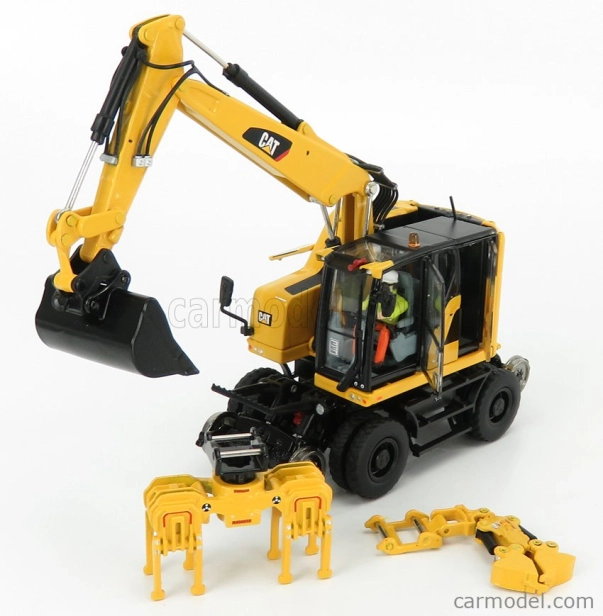 Dm-models Caterpillar Catm323f Kolový bagr na železnici 1:50, žlutá