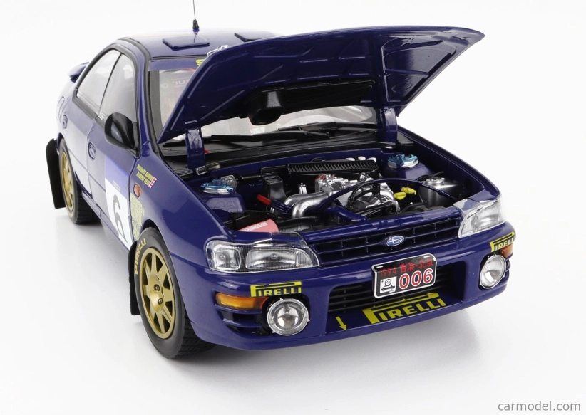 Sun-star Subaru Impreza 555 N 6 2nd Rally Hong Kong Beijijng 1994 R.burns - R.reid 1:18 Blue
