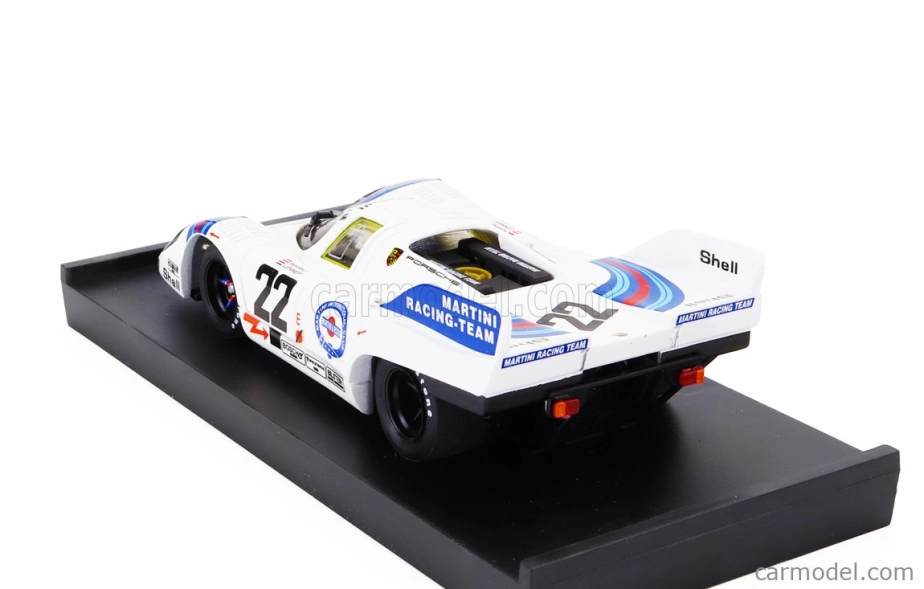 Brumm Porsche 917k 4.9l Team Martini Racing N 22 Víťaz 24h Le Mans 1971 Helmut Marko - Gijs Van Lennep 1:43 Biela Modrá Červená