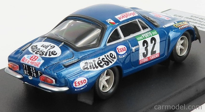 Trofeu Renault Alpine A110 1600s N 32 Rally Of Portugal 1975 P.wambergue - I.breton 1:43 Blue Met