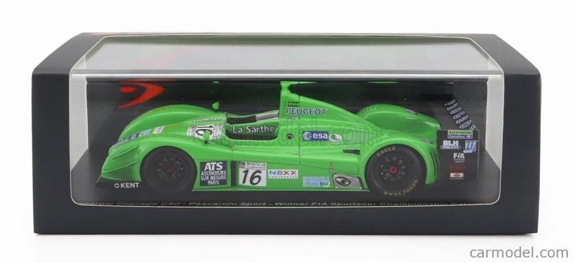 Spark-model Courage C60 Team Pescarolo Sport N 16 Winner Fia Sportscar Estoril 2003 J.c.bouillon - S.sarrazin 1:43 Zelená